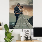 Elegante foto de avond voor het oefendiner  poster (Thuiskantoor)