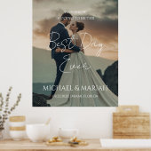 Elegante foto de avond voor het oefendiner  poster (Keuken)