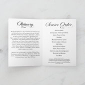 Elegante foto in liefdevolle herinnering begrafeni programma (Binnen)