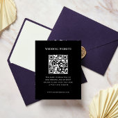 Elegante foto lijst QR code| RSVP | Website |