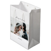 Elegante foto medium cadeauzakje (Voorkant Gekanteld)