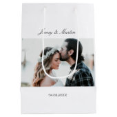 Elegante foto medium cadeauzakje (Achterkant)