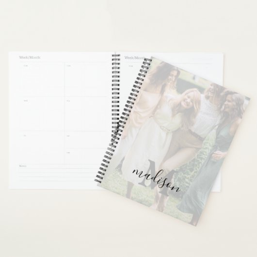 Elegante foto Monogram Naam 2026 Planner (Display)