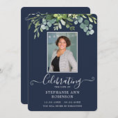 Elegante Foto Orde van Service Blauw Programma (Voorkant / Achterkant)