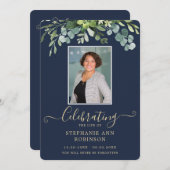 Elegante Foto Orde van Service Gold Blue Programma (Voorkant / Achterkant)