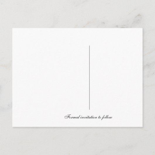 Elegante foto Sla de datum Grey Swirl Briefkaart (Achterkant)