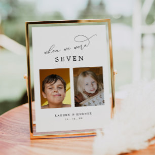 Elegante foto toen we oud waren kaart