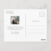 Elegante foto vakantie Briefkaart (Achterkant)