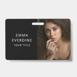 Elegante fotonaam titel badge