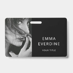 Elegante fotonaam titel badge