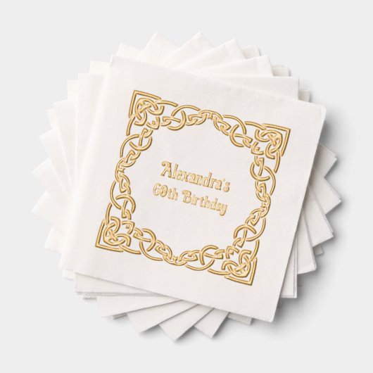 Elégante Frame de noeud celtique Anniversaire (Insitu (empilé))