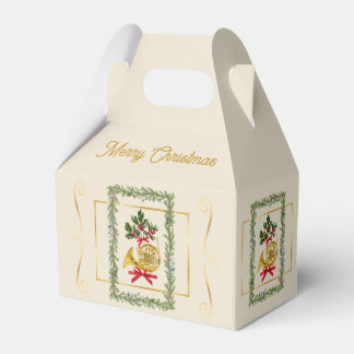 Elegante Franse Hoorn Kerst Ierse Crème Bedankdoosjes