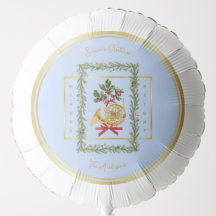 Elegante Franse Hoorn Kerst Lichtblauw