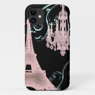 elegante franse kunst parijs eiffel tower iPhone 11 hoesje