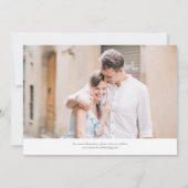 Elegante Franse rococo bloemfoto Save The Date (Achterkant)