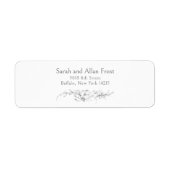 Elegante Franse rococo floraal Etiket (Voorkant)