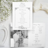 Elegante Franse rococo floraal Programma