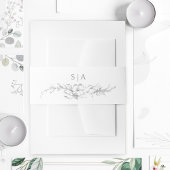 Elegante Franse rococo floraal Uitnodigingen Wikkel