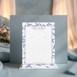 Elegante Franse toile blauwe dubbele stud display Visitekaartje