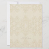 Elégante Fritillaria n Faire-part de mariage libel (Dos)