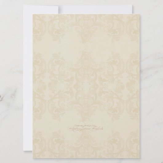 Elégante Fritillaria n Faire-part de mariage libel (Dos)