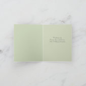 Elégante Frontière Verte Carte photo de Noël 1 Pho (Intérieur)