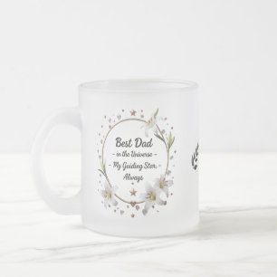 Elegante Frosted Dad Mok - 10 oz "Guiding Star