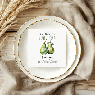 Elegante Fruit Brunch Perfect Pear Vrijgezellenfee Servet