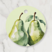 Elegante Fruit Brunch Perfecte Peer Bruidsmeisje B Bedankjes Labels (Achterkant)