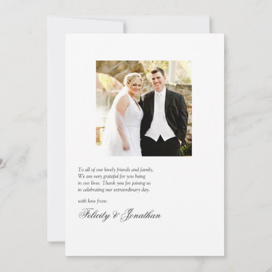 Elegante Fuchsia en smaragdgroene bruiloft Bedankkaart (Achterkant)