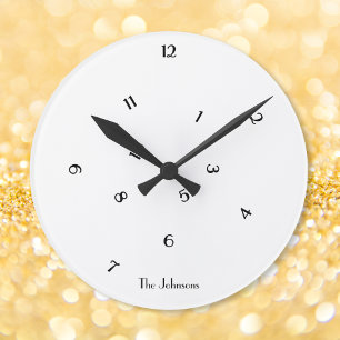 Elegante Fun Jumbled Numbers Kamer Kantoor Wall De Ronde Klok