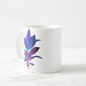 Elegante Galaxy Blad Mok (Voorkant links)