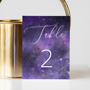 Elegante Galaxy Huwelijk Hemelruimtenacht Kaart