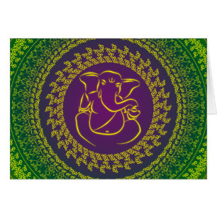 Elégante Ganesh Classy/ Carte Dieu indienne