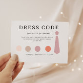 Elegante Gast jurk code kaart, Canva kleding Informatiekaartje