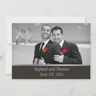 Elegante Gay Tuxedo Save the Date