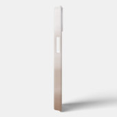 Elegante Geborduurde Initialen Paddenstoel Bruine Case-Mate iPhone Case (Achterkant / Rechts)