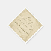 Elegante gebroken witte grunge rand servet (Hoek)