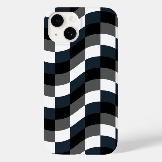 Elegante gecontroleerde hedendaagse Case-Mate iPhone case (Achterkant)