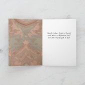 Elegante Gefeliciteerd Afstuderen 2 Foto Kaart (Binnen)