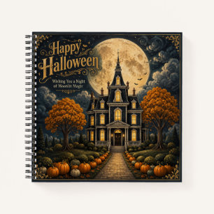 Elegante Geheime Landhuis Halloween Notitieboek