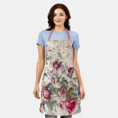 Elegante geïnspireerde bloemen schort (Gedragen)