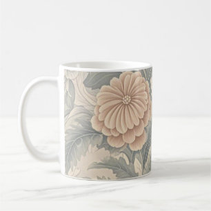 Elegante -geïnspireerde floral soft delicate koffiemok
