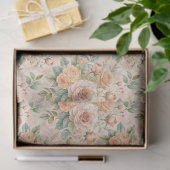 Elegante  geïnspireerde pastel Roos decoupage Tissuepapier (Geschenk)