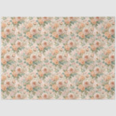 Elegante  geïnspireerde pastel Roos decoupage Tissuepapier (Voorkant)