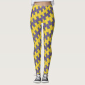 Elegante gele bakstenen gym yoga damesleggings leggings (Voorkant)