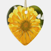 Elegante gele bloemen daisy keramisch ornament (Rechts)