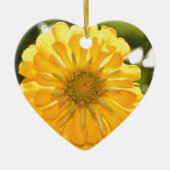Elegante gele bloemen daisy keramisch ornament (Voorkant)