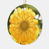 Elegante gele bloemen daisy keramisch ornament (Links)