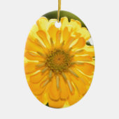 Elegante gele bloemen daisy keramisch ornament (Voorkant)
